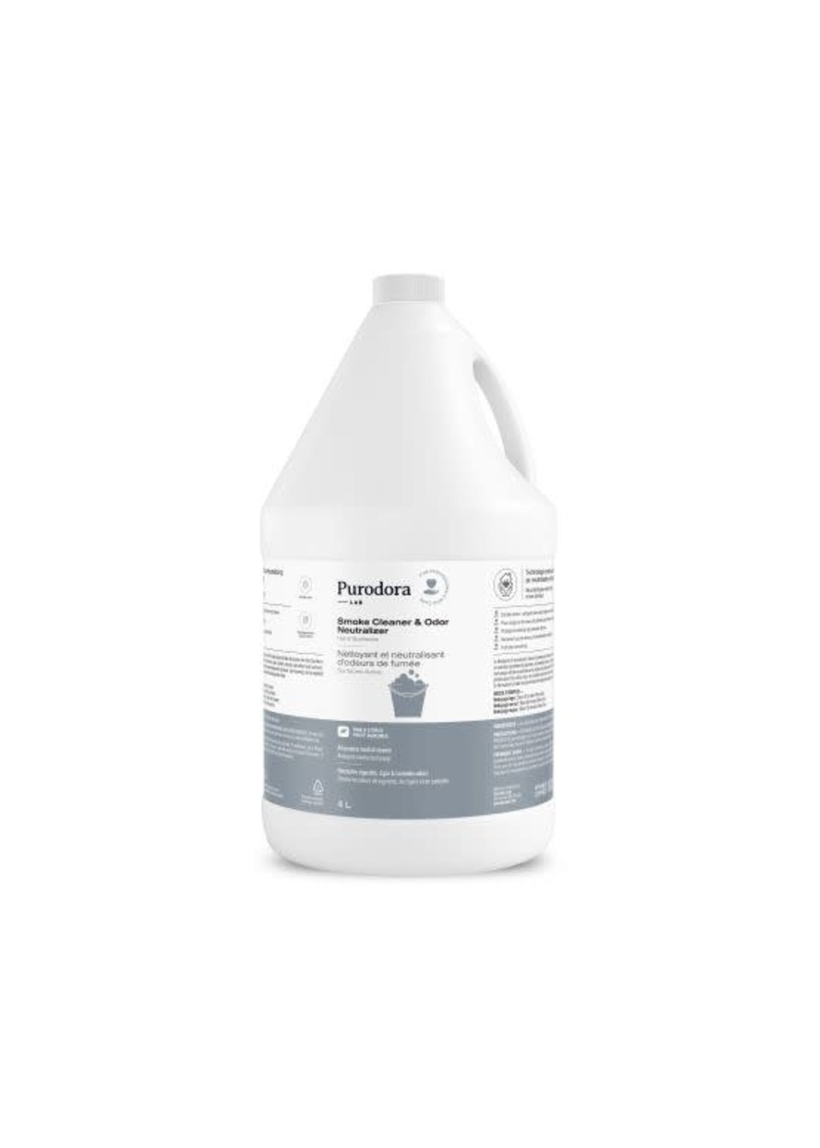 Purodora Purodora Lab, Neutralisant D'odeurs De Fumée Pour Surfaces Dures, 4 l