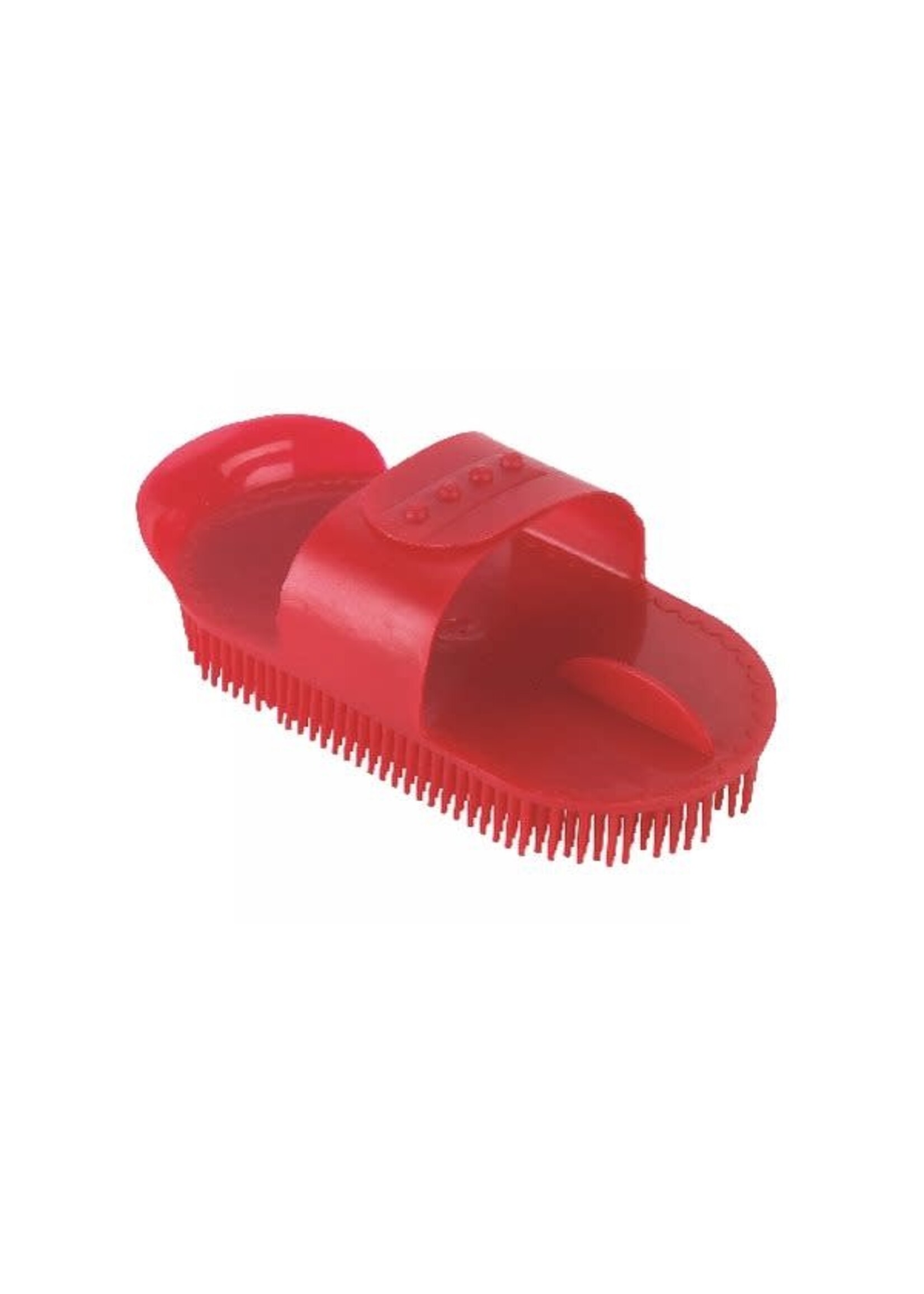 kerbl Étrille de plastique rouge