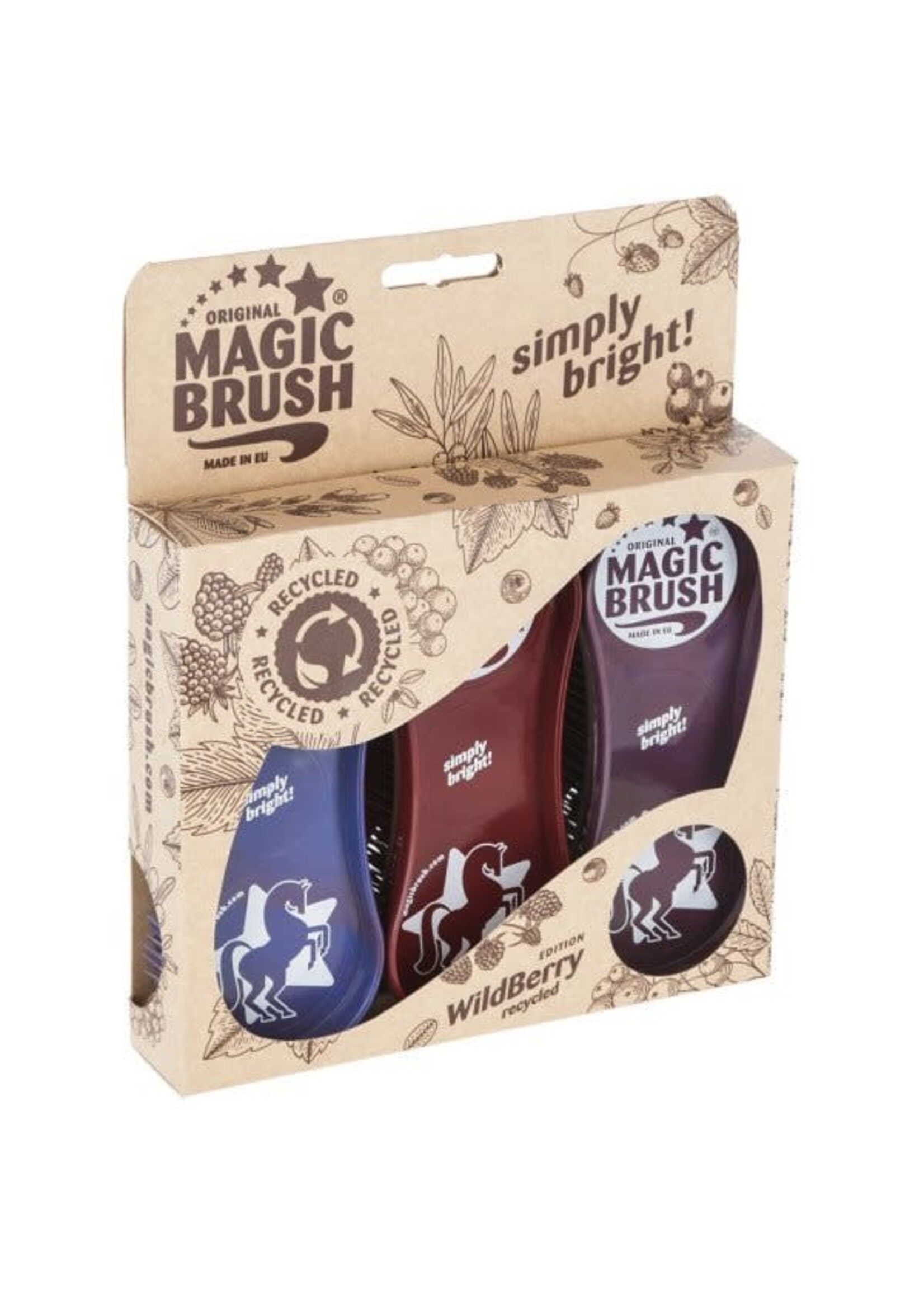 Magic brush MagicBrush WildBerry Recyclé, kit / 3