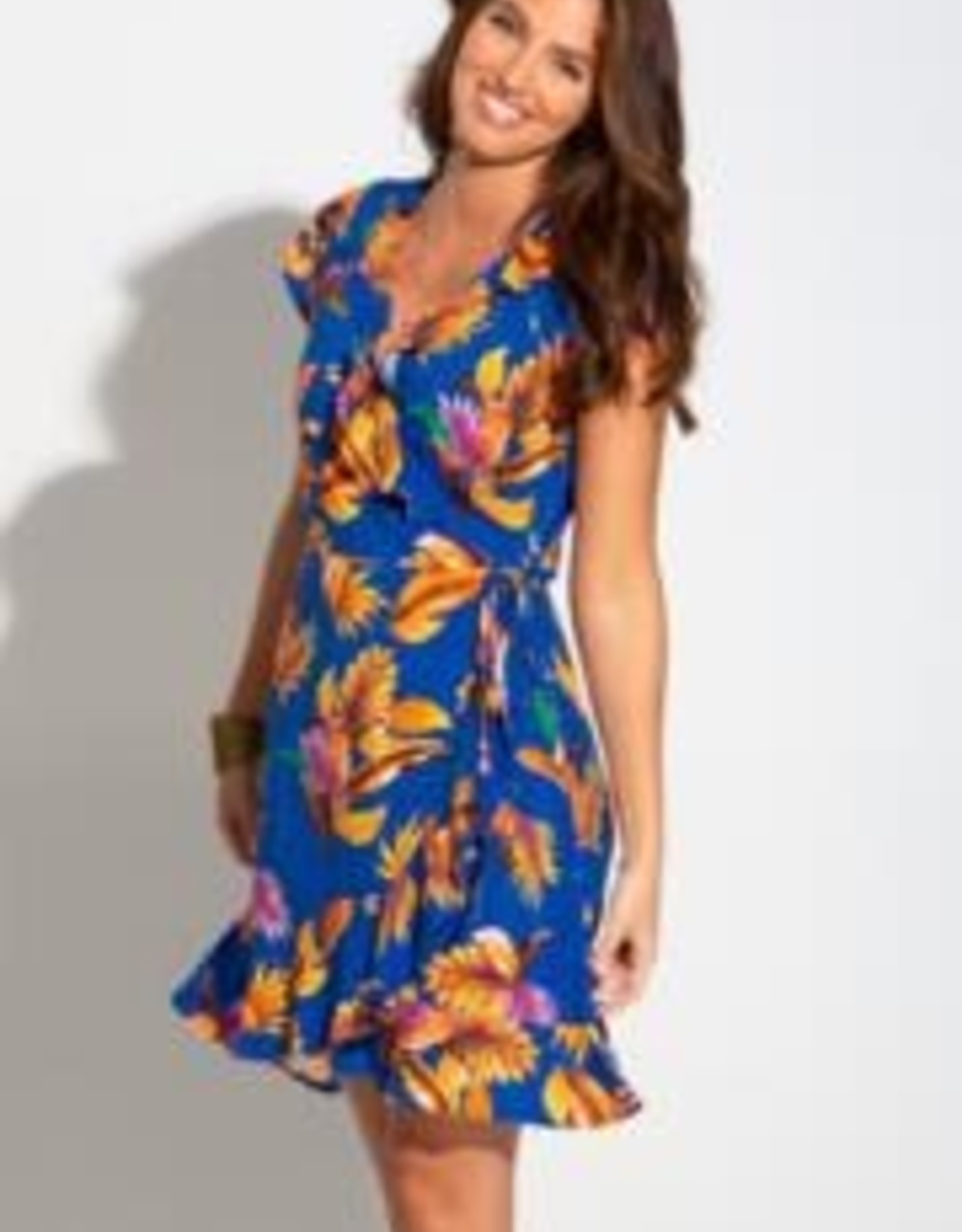 Pour Moi Pour Moi Woven Wrap Beach Dress