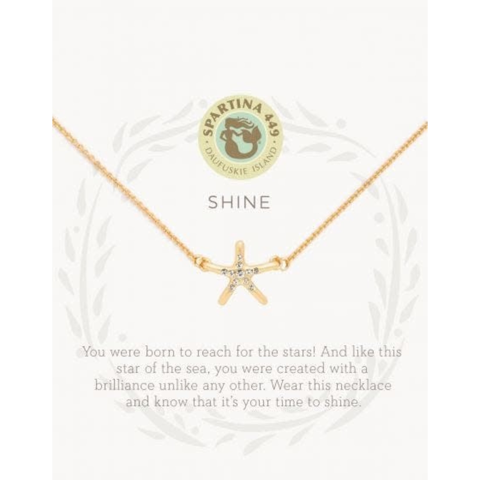 Spartina Sea La Vie Necklace 18" Shine/Starfish