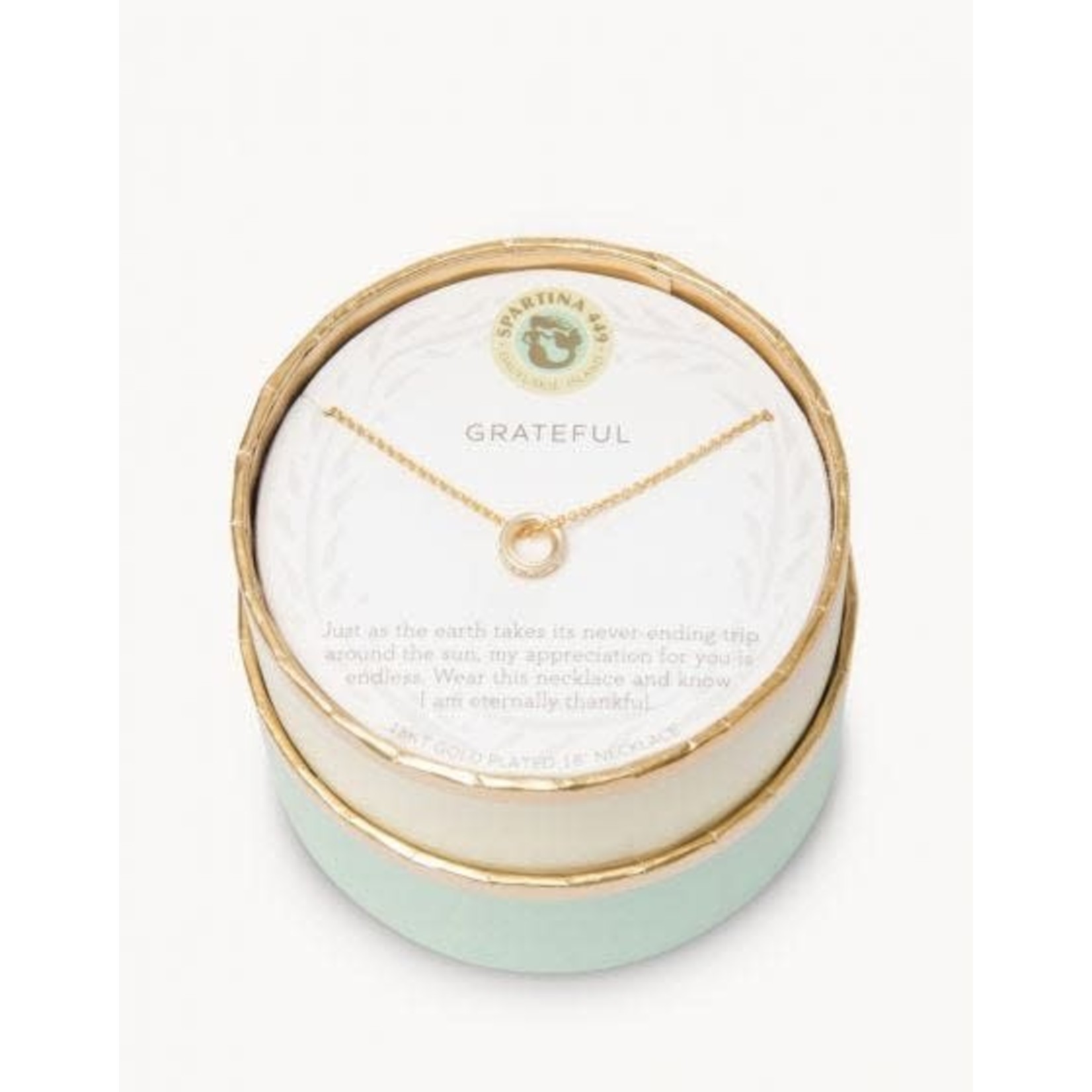 Spartina Sea La Vie Necklace 18" Grateful/Ring