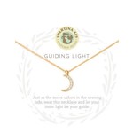 Spartina Sea La Vie Necklace 18" Guiding Light/Crescent Gold