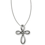 Brighton Interlok Petite Cross Necklace