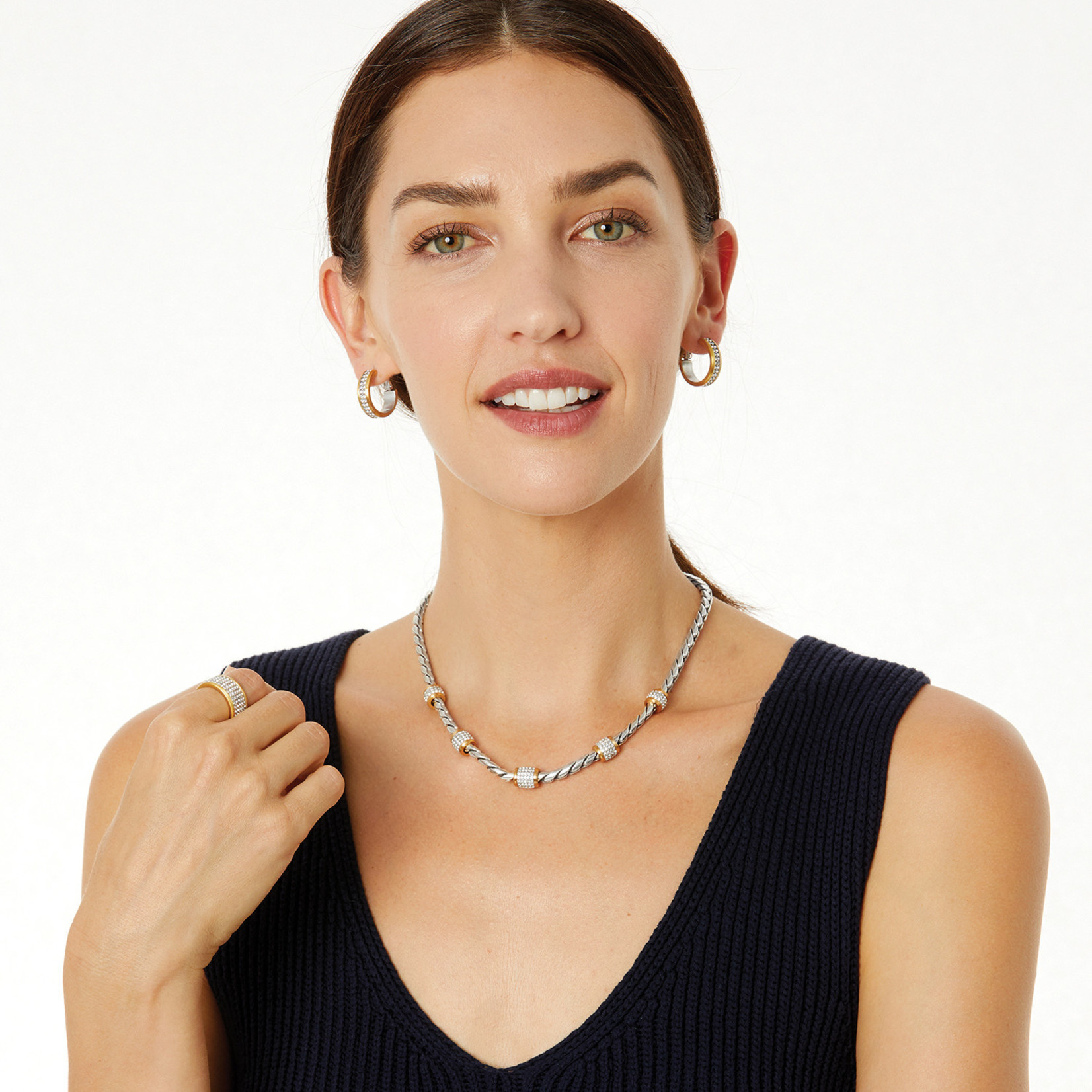 Brighton Meridian Necklace in Two Tone