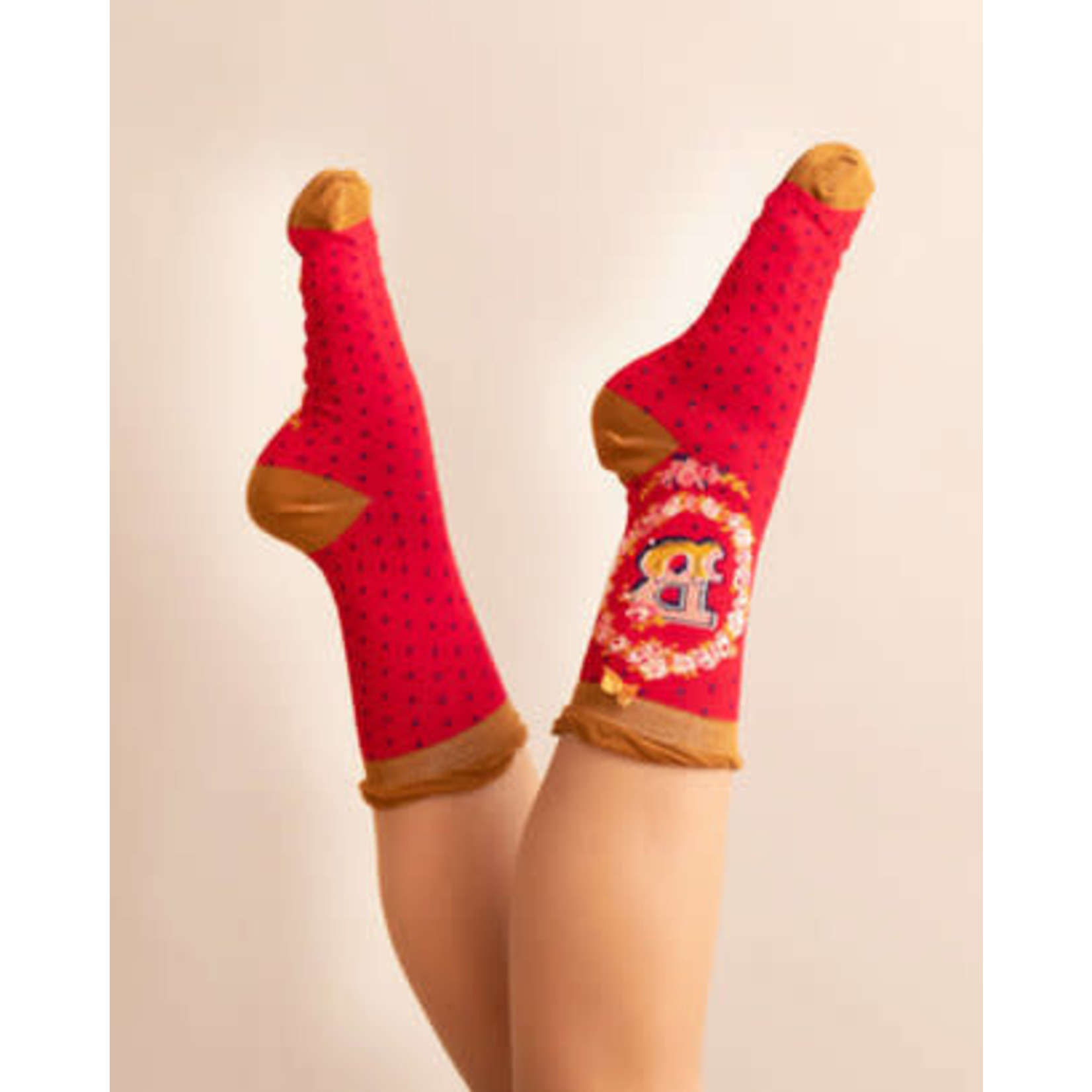 Powder Initial Socks