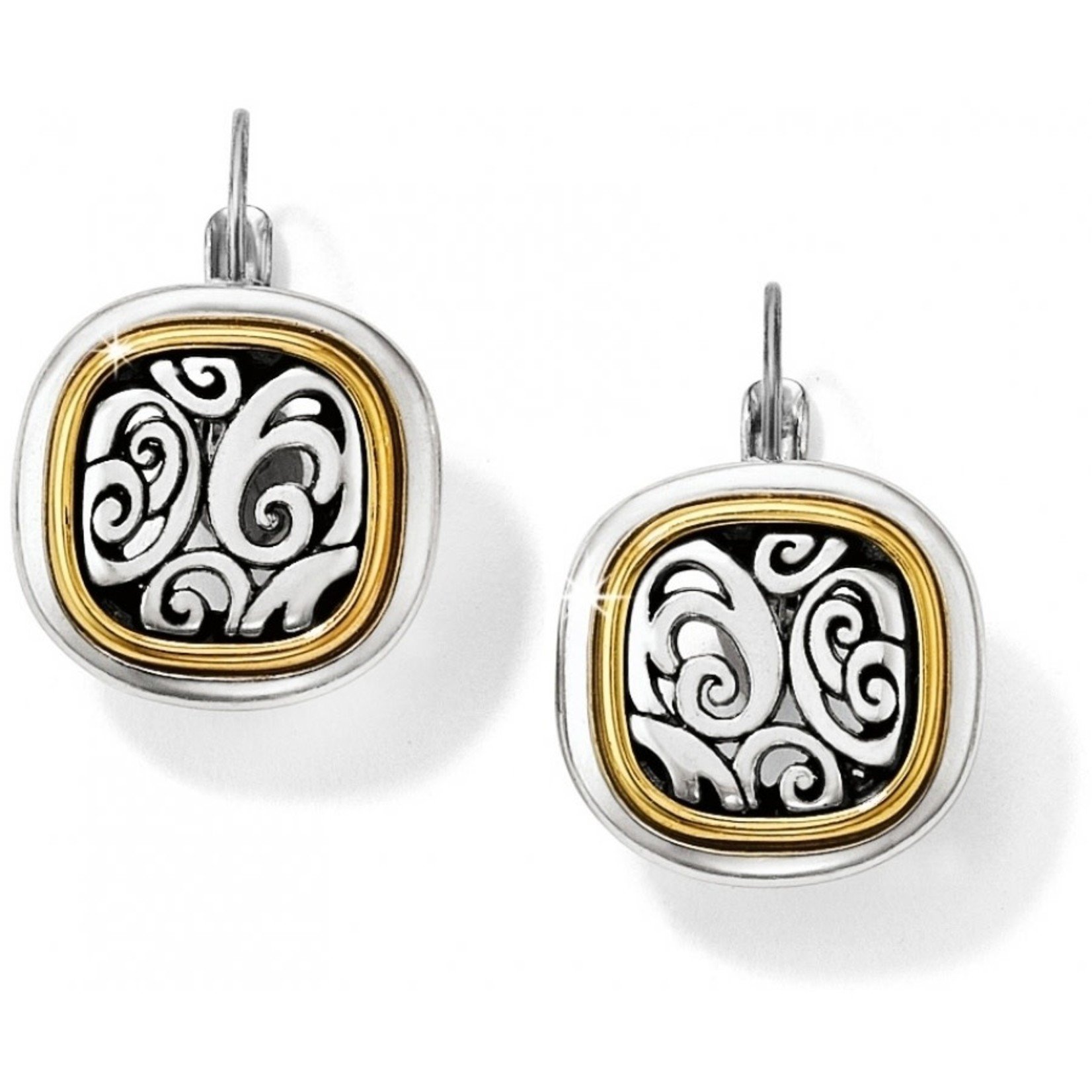 Brighton Spin Master Leverback Earrings Silver-Gold