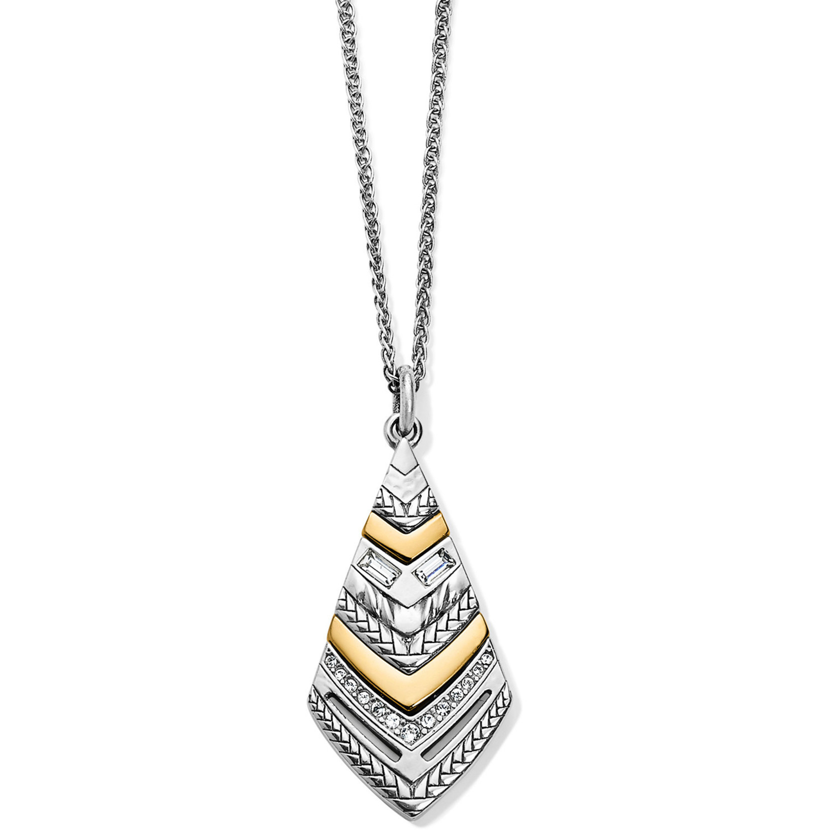 Brighton Tapestry Kite Short Necklace Silver-Gold