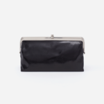 HOBO Lauren Black Polished Leather Wallet/Clutch