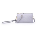 Jen & Co Riley Vegan Leather Double-Sided Wristlet/Crossbody - Lilac