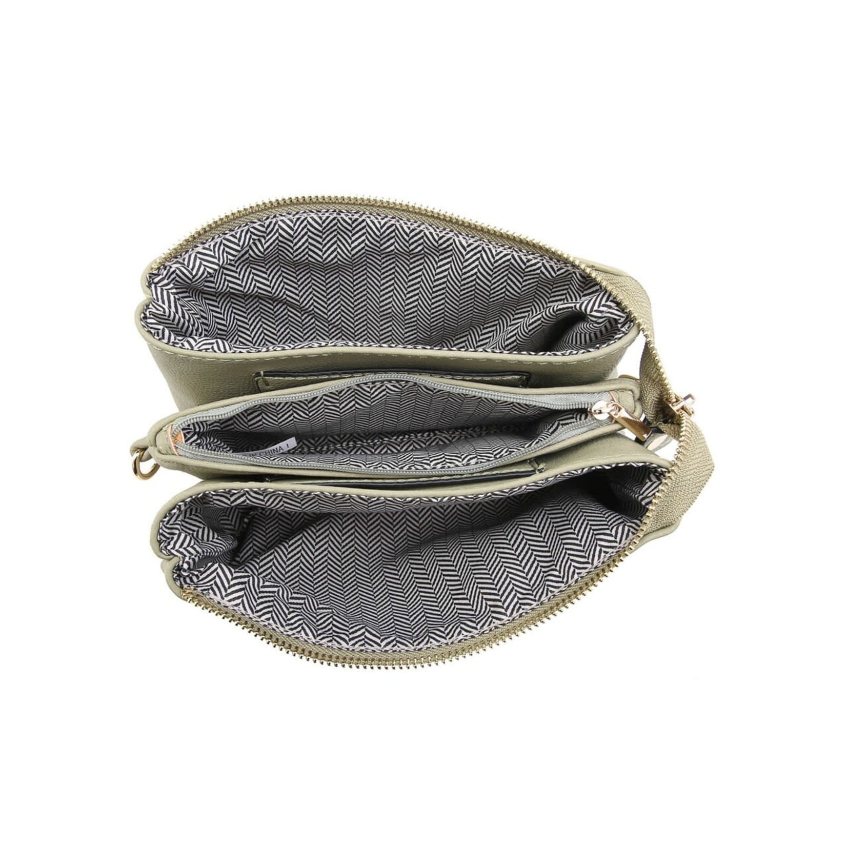 Jen & Co DNR Riley Vegan Leather Double-Sided Wristlet/Crossbody - Rose Gold(RGD)