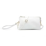 Jen & Co Riley Vegan Leather Double-Sided Wristlet/Crossbody - White(WT)