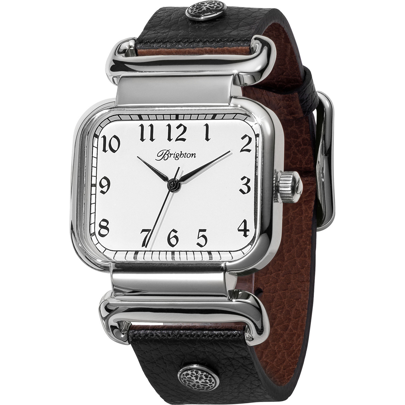 Brighton Montecito Reversible Watch; Size : Black-Brown