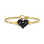 Angel Heart Bracelet in Brass/Petite