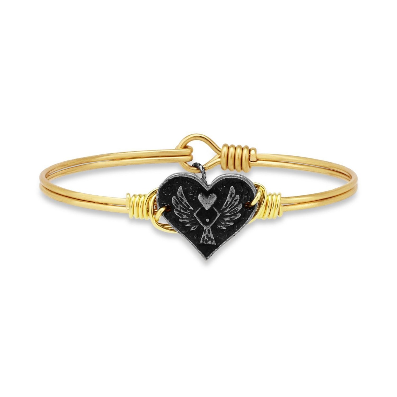 Angel Heart Bracelet in Brass/Petite