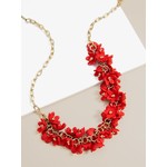Zenzii Petite Petals Collar Necklace in Flame