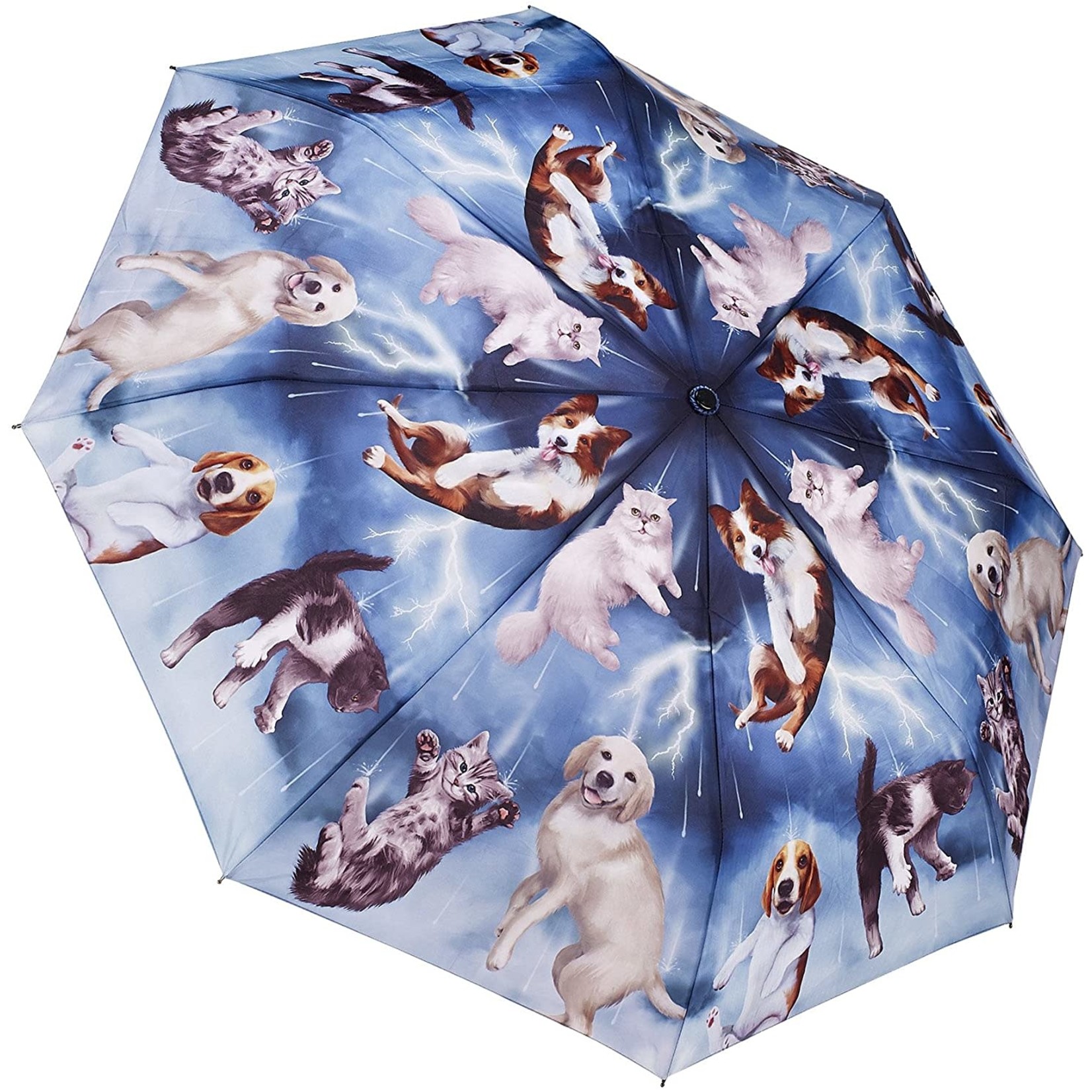 Raining Cats & Dogs Folding Umbrella