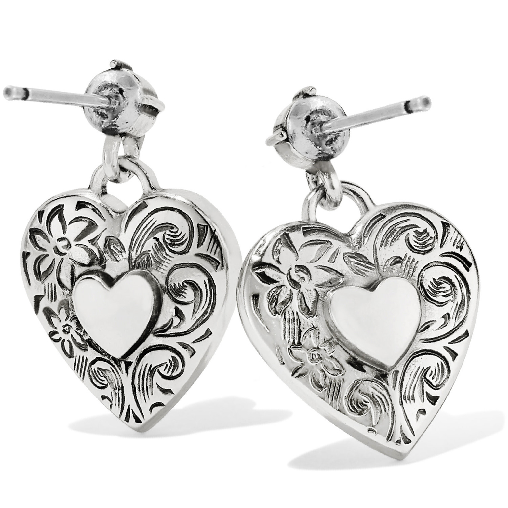 Brighton One Heart Post Drop Earring