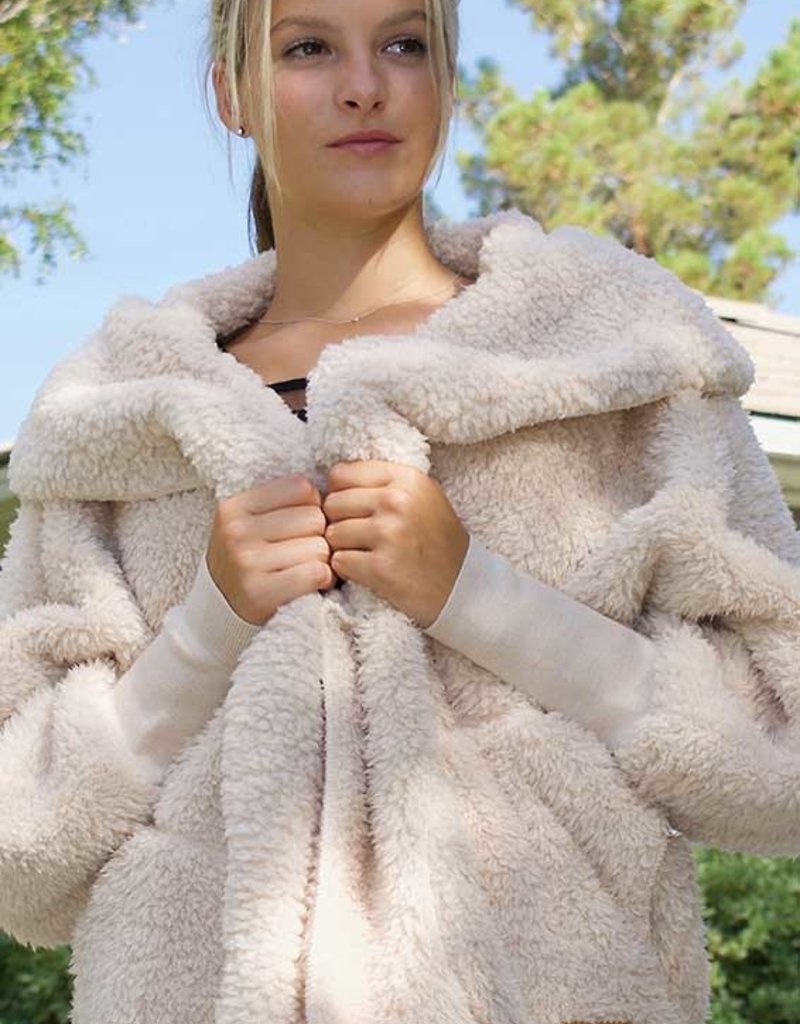 fleece hooded cardigans