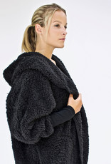 nordic beach hooded plush cardigan
