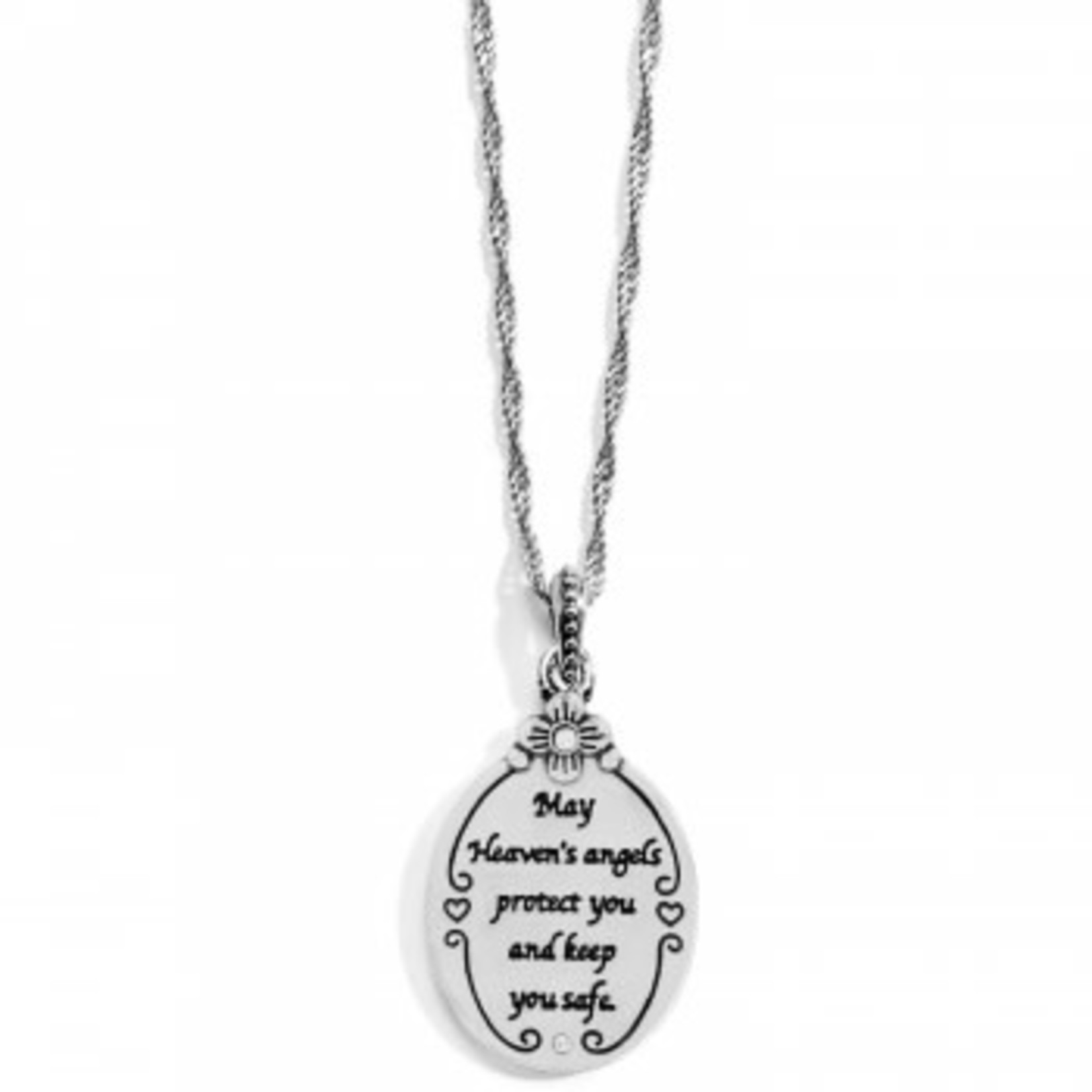 Brighton Guardian Angel Petite Necklace Silver