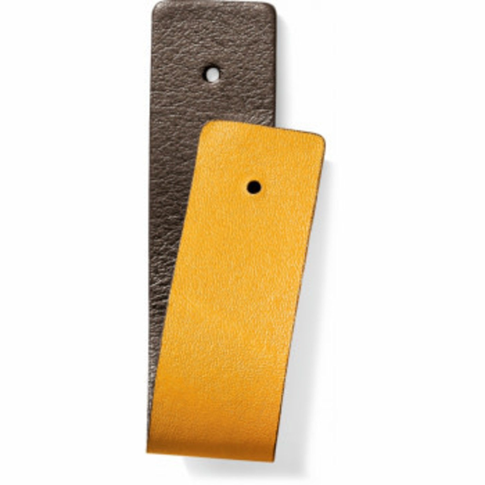 Brighton Leather for Narrow Christo Cuff in Lemon/Pewter