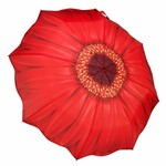 Red Daisy Folding Umbrellla