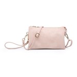 Jen & Co Riley Vegan Leather Double-Sided Wristlet/Crossbody - Lt Pink (LPK)