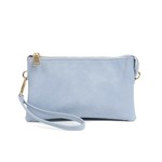 Jen & Co Riley Vegan Leather Double-Sided Wristlet/Crossbody - Periwinkle (PRWKL)