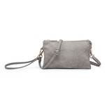 Jen & Co Riley Vegan Leather Double-Sided Wristlet/Crossbody - Stone(ST)