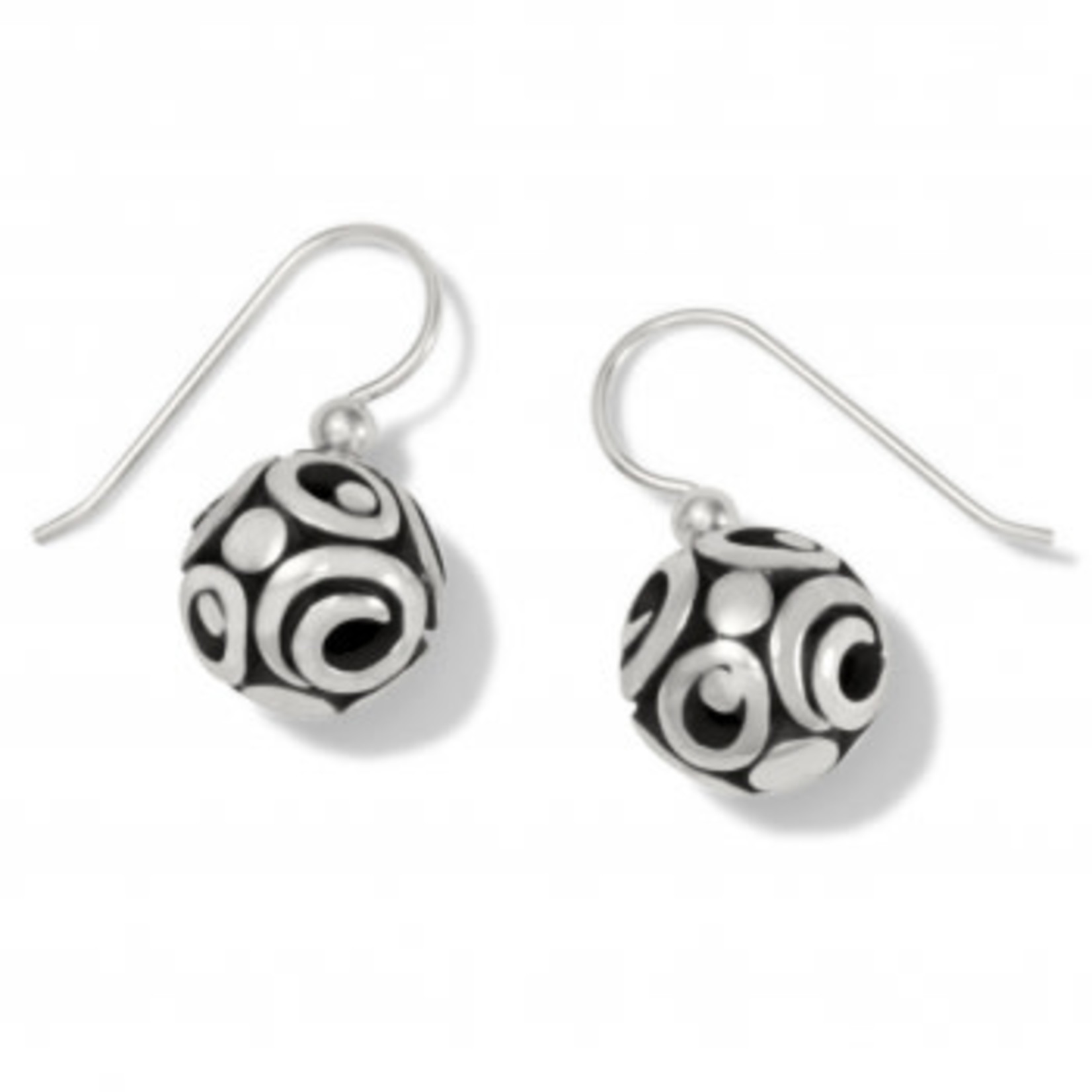 Brighton Contempo Sphere French Wire Earrings Silver OS