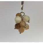 Sea Lily Earrings/SilverApricot Grape Cluster