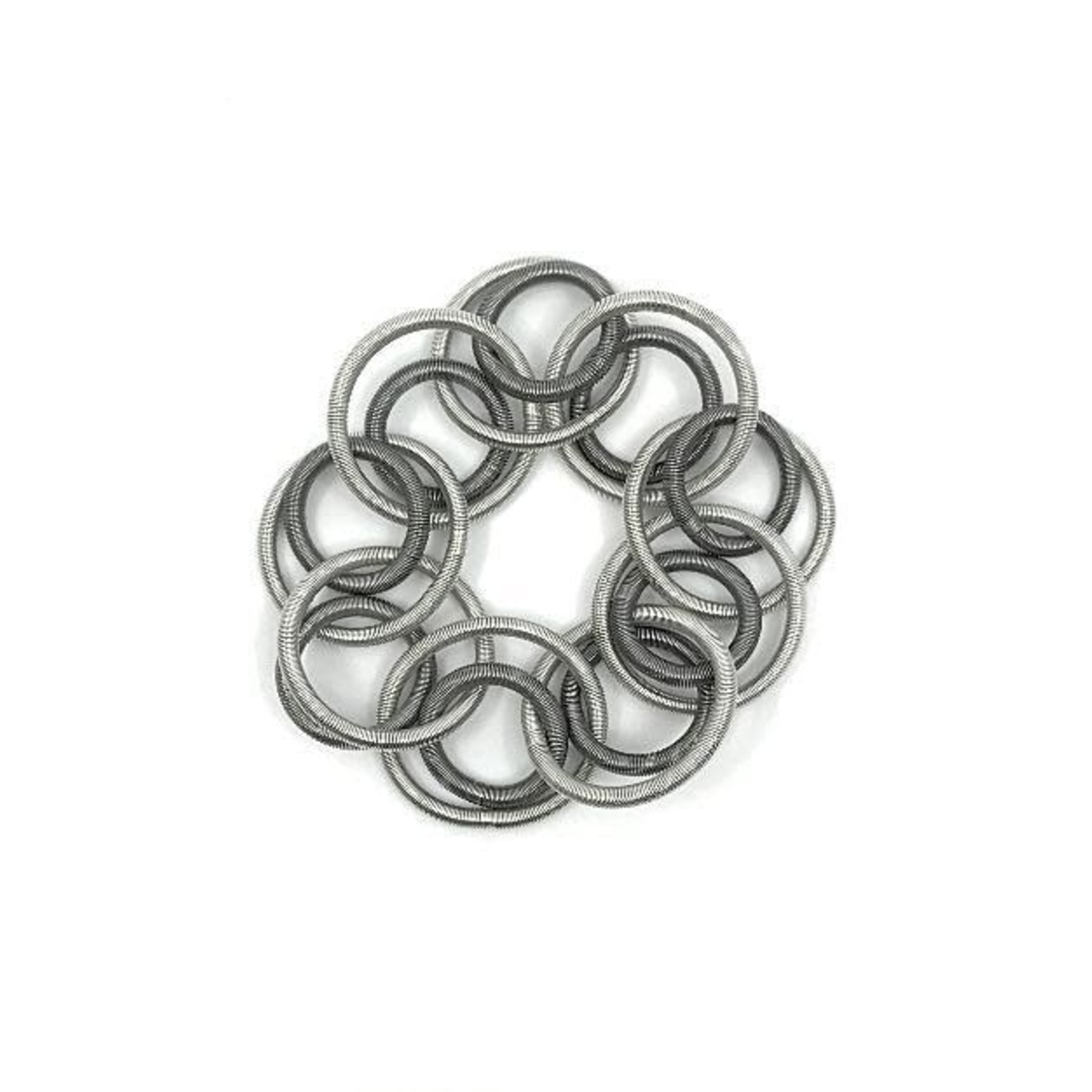 Sea Lily Silver/Slate PW Large Loop Bracelet