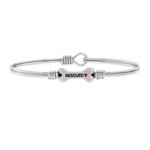 Animal Rescue Bangle Bracelet Silver Tone - Regular