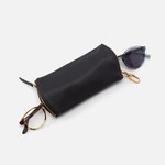 HOBO Spark Black Soft Hide Leather Eyeglass Case
