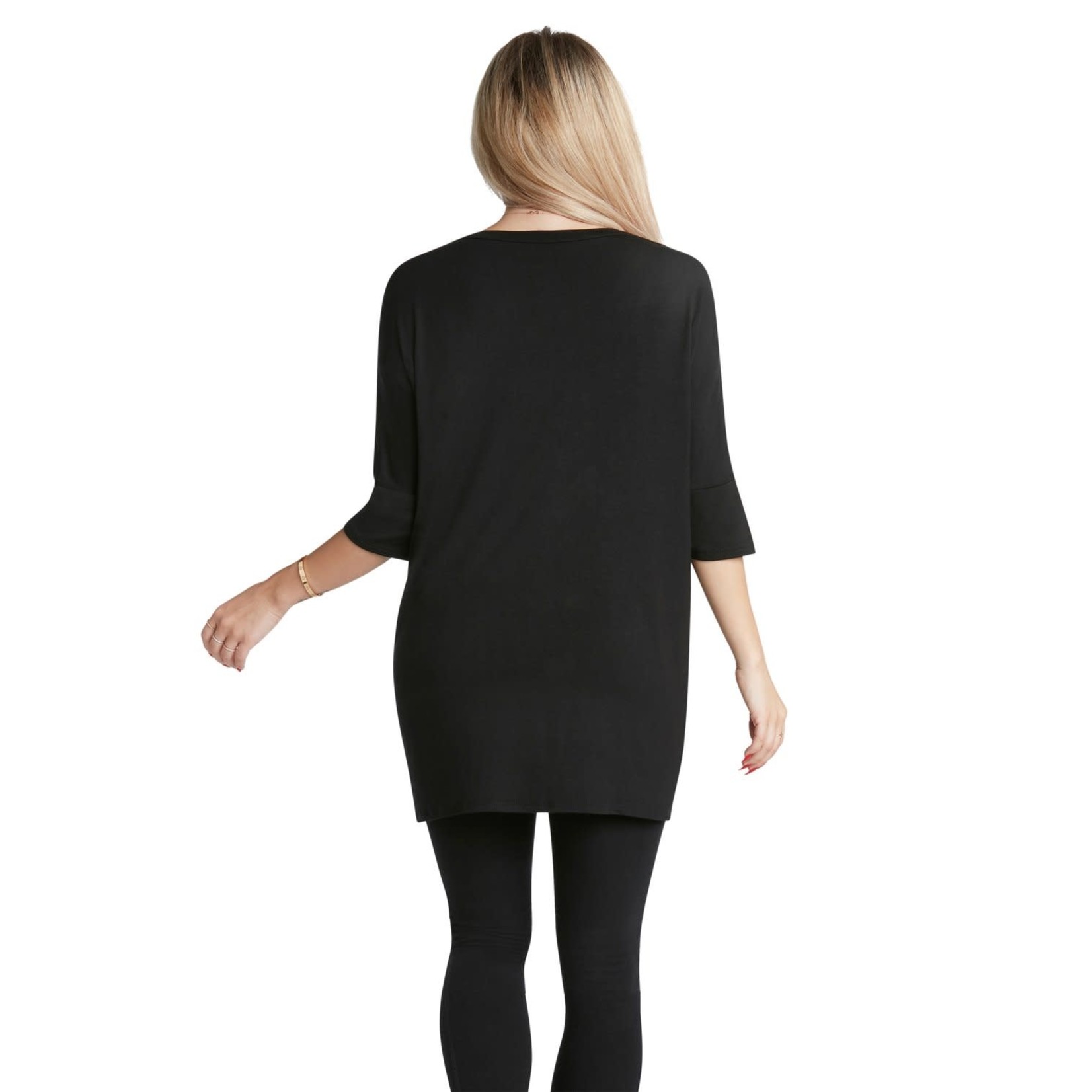 Los Angeles Trading Co Classy & Fabulous One Size Tee in Black