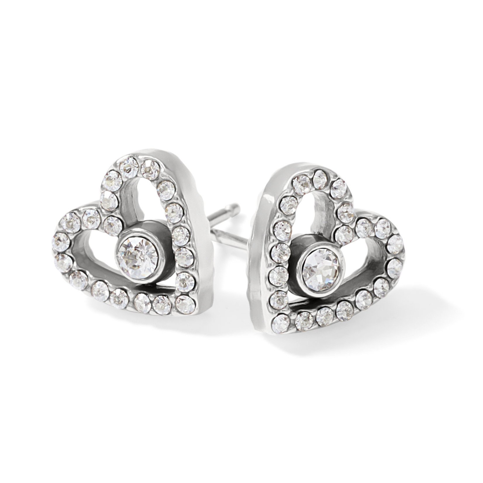 Brighton Illumina Love Post Earrings Silver