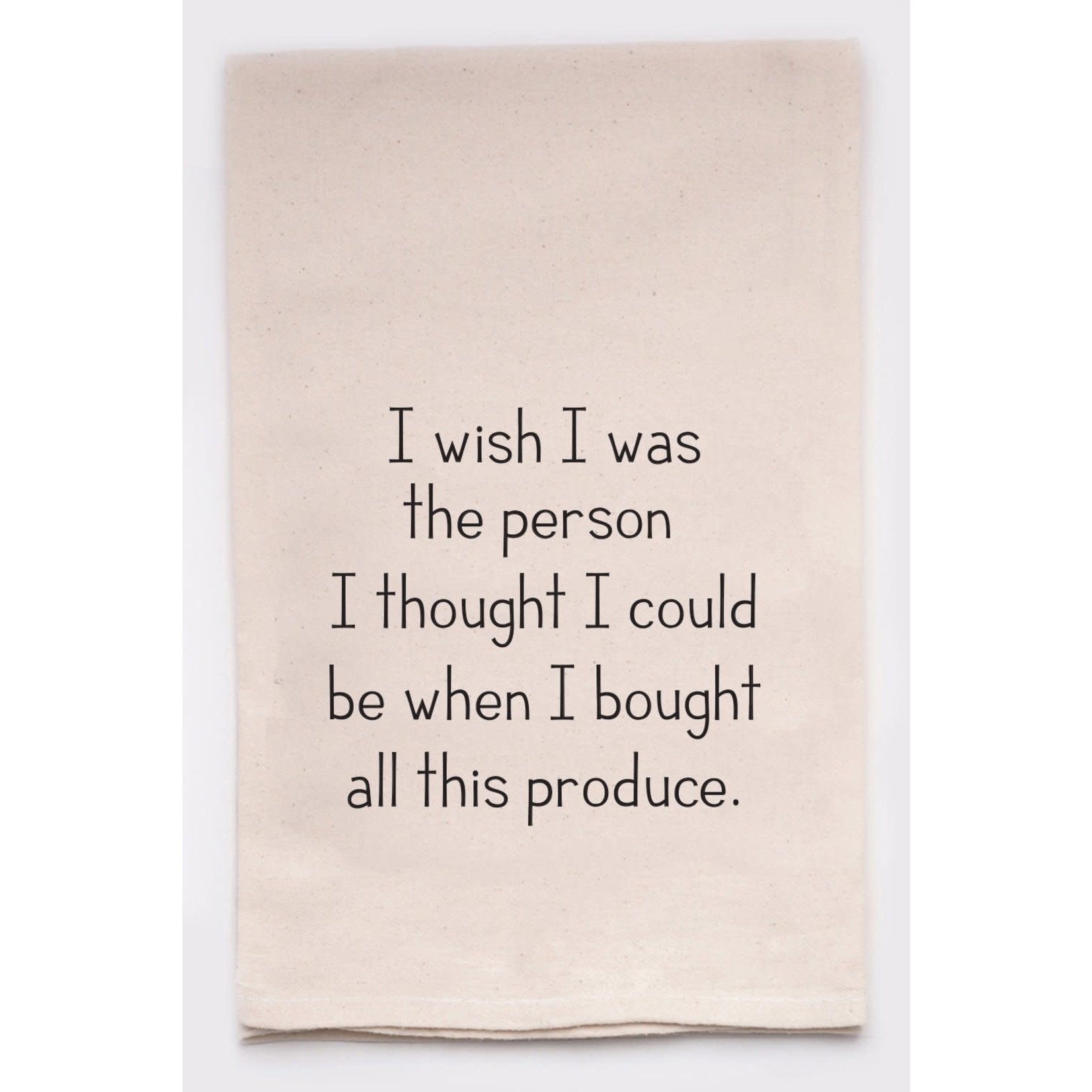 ellembee gift I Wish I Was the Person - Produce  Kitchen Tea Towel