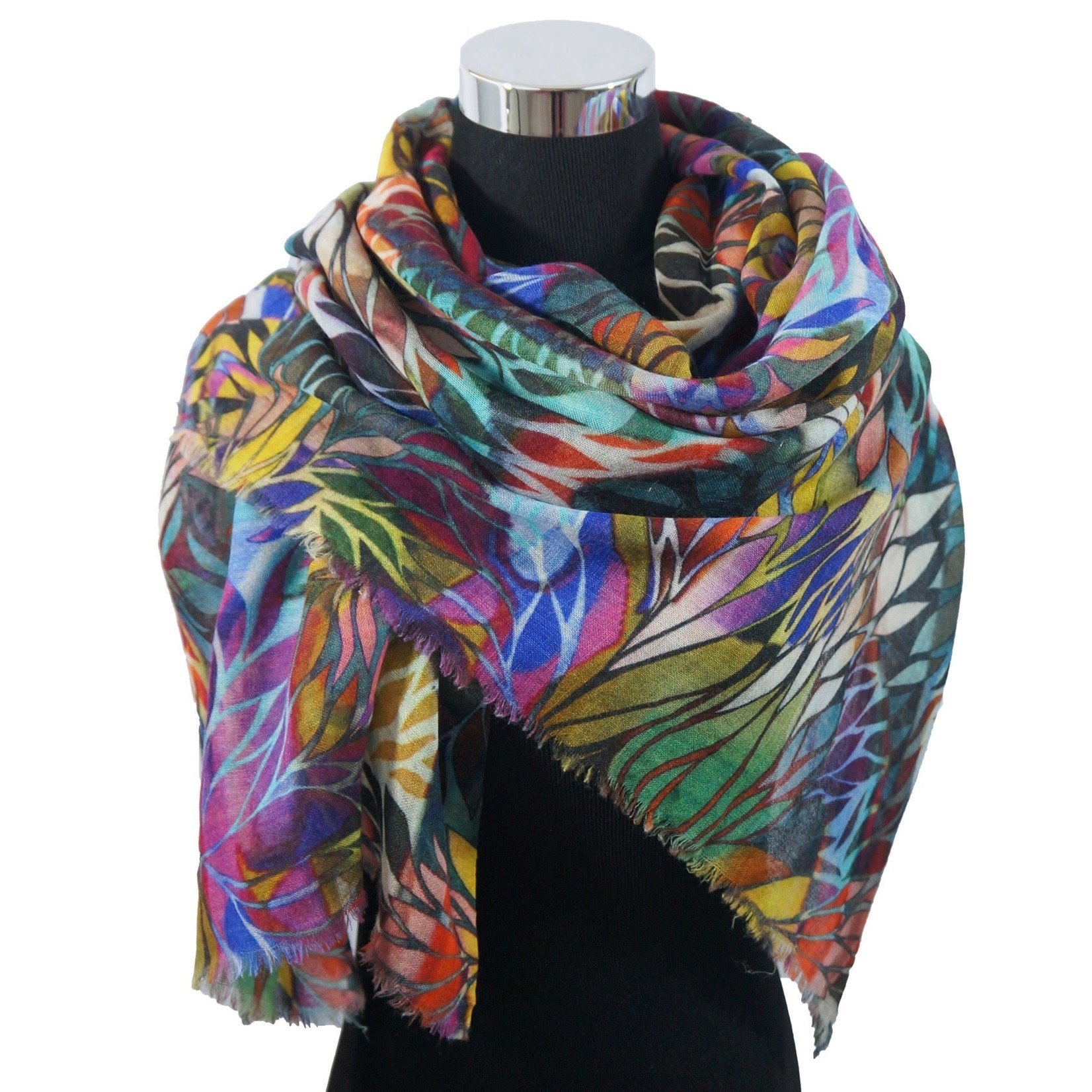 Tiffiney Digital Dahlia Print Scarf