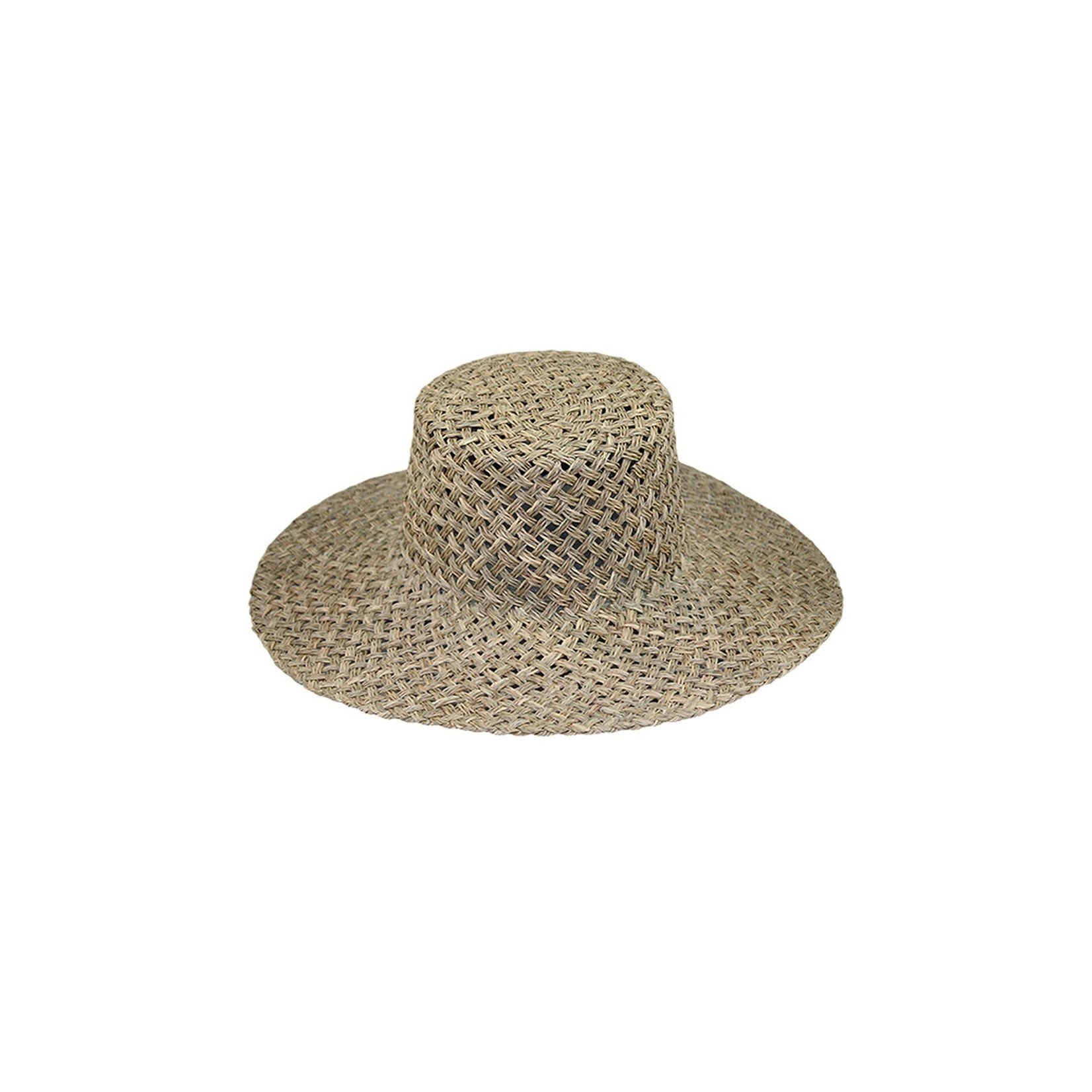 Jeanne Simmons Natural Seagrass Boater Hat