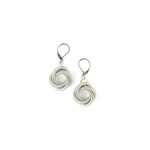Sea Lily Silver Piano Wire Small Twist Loop Earring