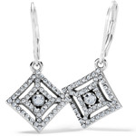 Brighton Illumina Diamond Leverback Earrings