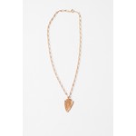 Charlie Hammered Arrowhead Necklace