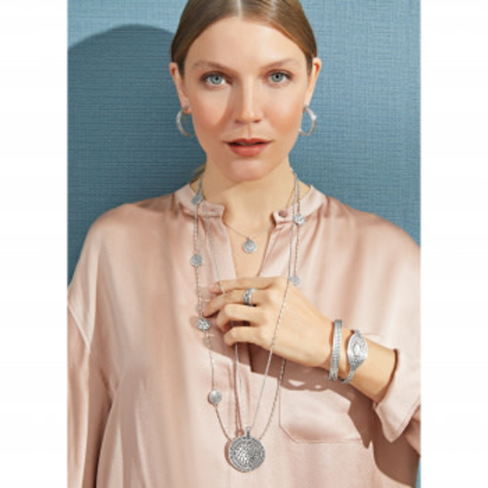 Brighton Pebble Oblong Hinged Bangle