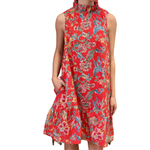 Tyler Boe Poppy Poplin Chinoiserie Print Dress