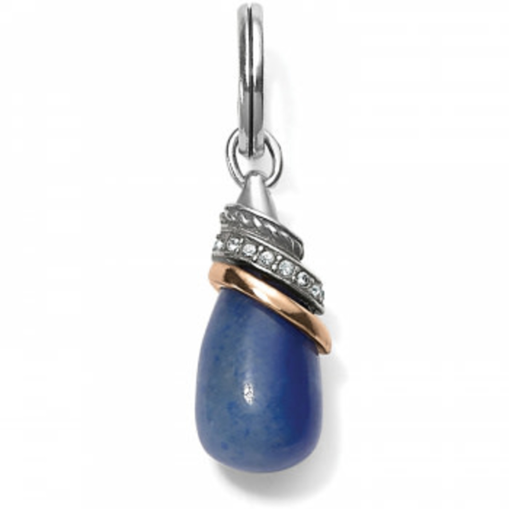 Brighton Brazil Blue Quartz Teardrop Amulet