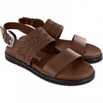 Brighton Hana Caramel Leather Sandal Size 8