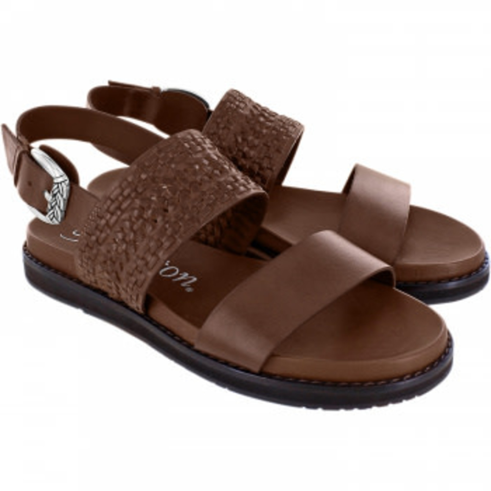 Brighton Hana Caramel Leather Sandal Size 8