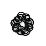 Sea Lily Black Large Loop Piano Wire Bracelet