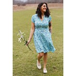 Karina Cece Short Sleeve Dress in Sky Meadow